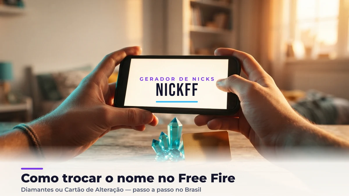 Como trocar o nome no Free Fire no Brasil usando diamantes ou Cartão de Alteração de Nickname