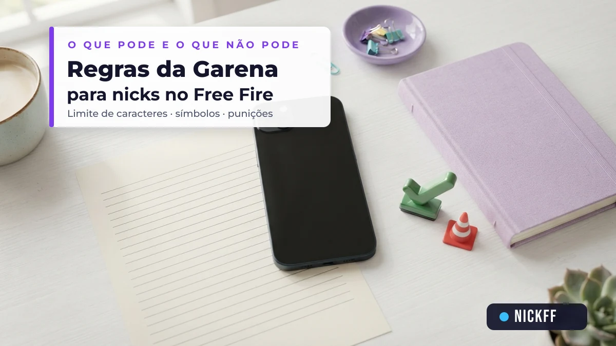 Regras oficiais da Garena para nomes para Free Fire: limite de caracteres, símbolos e punições