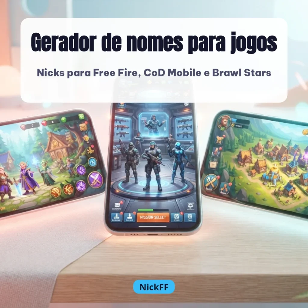 Gerador de Nomes Para Jogos: 108 Nicks Para Copiar