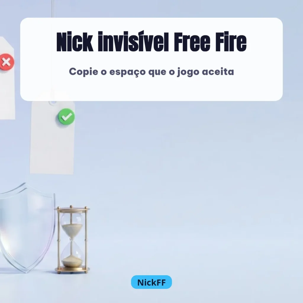 Caractere Invisível Free Fire: 128 Nicks Para Copiar 2026