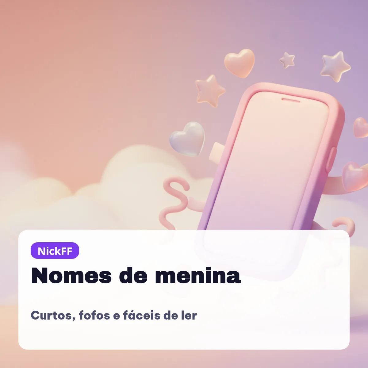 Nomes de menina para Free Fire: curtos, fofos e fáceis de ler
